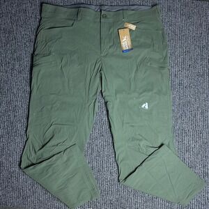 Eddie Bauer First Ascent Guide Pro Pants Mens 42x30 Olive UPF50 Hiking Lined NEW
